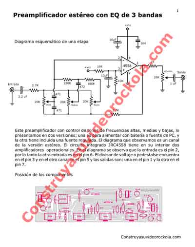 preamplificador fuente simple